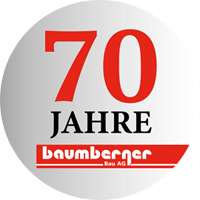 Baumberger Bau AG Logo 70 Jahre